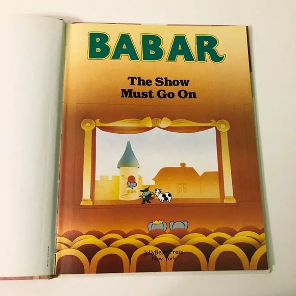 Vtg 1990 Babar The Show Must Go On  Jellybean Press Book - Picture 9 of 16